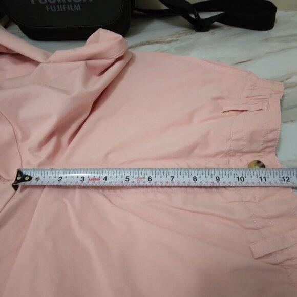 Sundance | Cotton Twill Pants Elastic Waist Light Pink | Size 10P - Picture 9 of 9